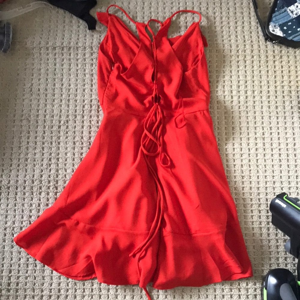 Orange ruffled sundress - Picture 3 of 3